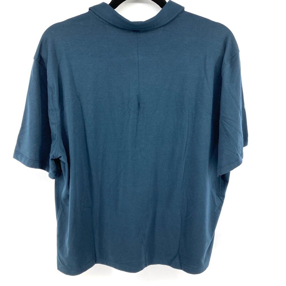 Lululemon Blue Short Sleeve Soft Polo Shirt - Picture 4 of 4
